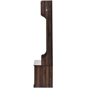 39.4INCH Tiger Hall Tree with 6-Hooks, Coat Hanger, Entryway Bench, Storage Bench, 3-in-1 Design