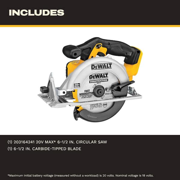 20V MAX Cordless 6.5 in. Sidewinder Style Circular Saw (Tool Only)