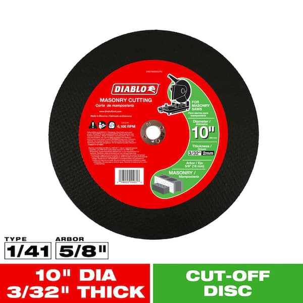 DIABLO 10 in. x 3/32 in. x 5/8 in. Masonry Cut-Off Disc