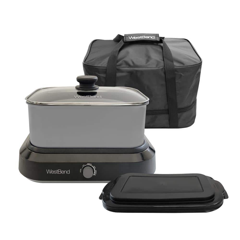 Silver 5-Quart Non-Stick Versatility Slow Cooker