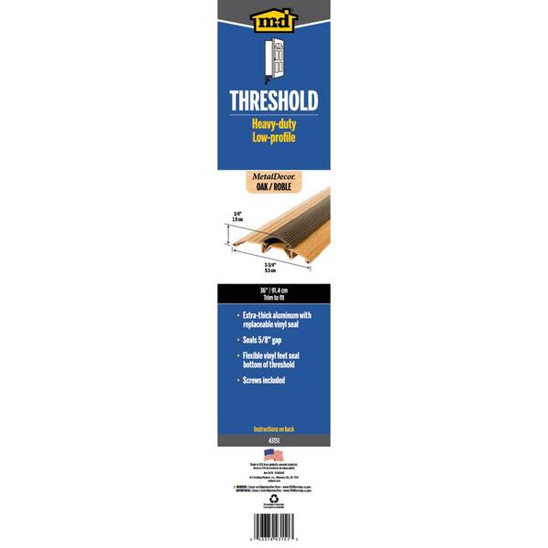 M-D Building Products 36 in. x 3-3/4 in. Oak Aluminum and Vinyl