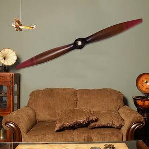 Kaia I in Dark Honey and Red/Distressed French WWI Wood Propeller