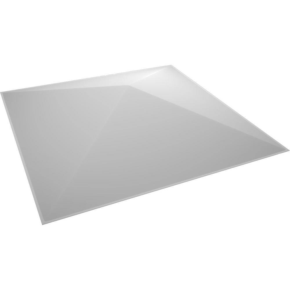 White Textured PVC 3D Wall Panels, 11.88" x 11.88", 10-Pack
