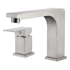 Icon Single-Handle Deck-Mount Roman Tub Filler Faucet in Brushed Nickel