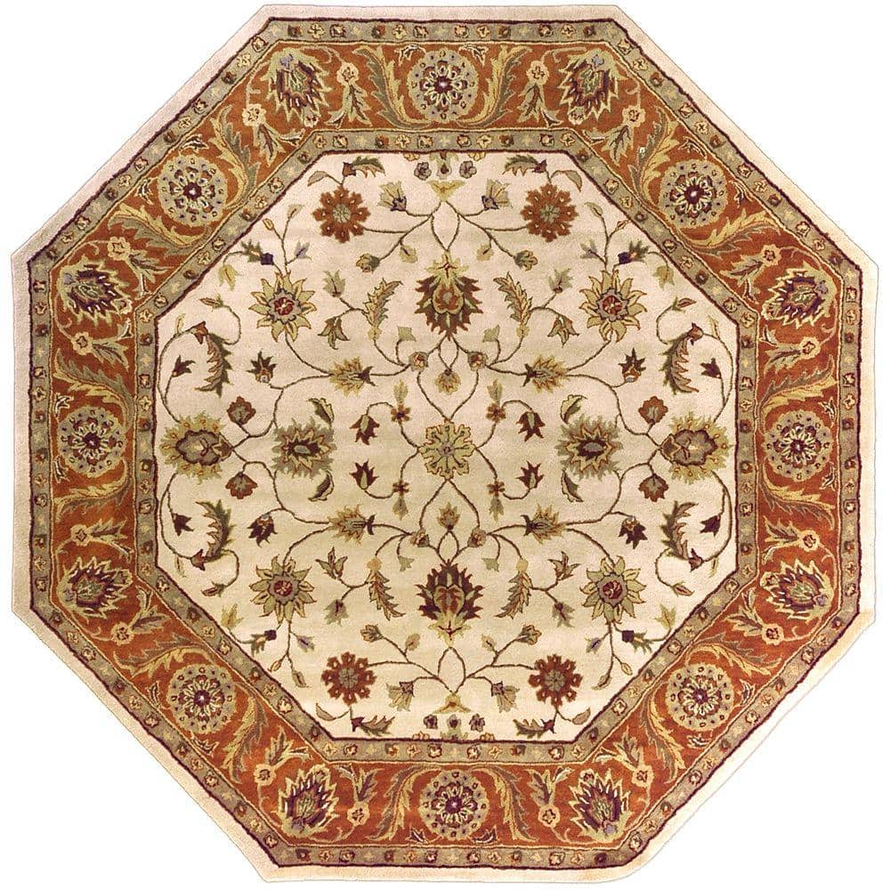 Livabliss Morsse Golden Beige Wool 8 ft. Octagon Area Rug S00151011018 ...