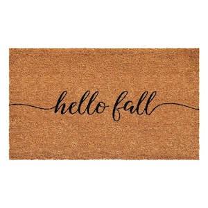Fall Door Mats Welcome Mats Indoor, Light Brown Woven Fall Doormat
