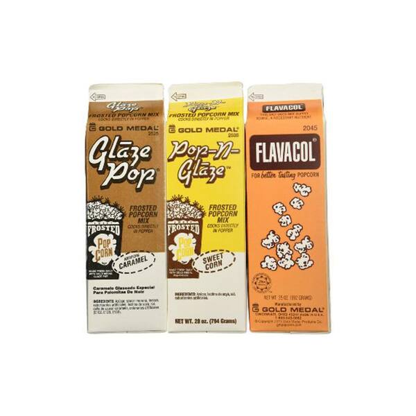 Unbranded Flavacol Salt and Glaze Pop Flavoring (3-Pack)