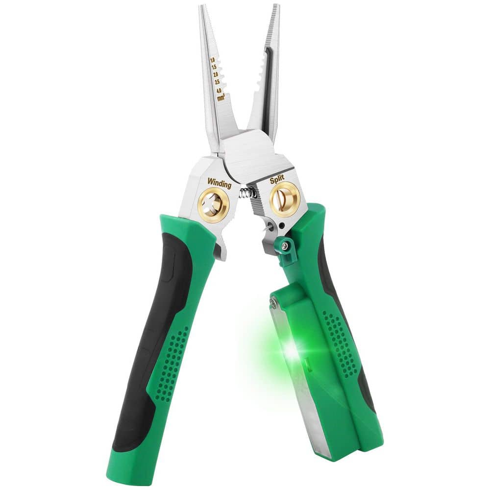 8-in-1 Wire Stripping Tool with Plier, Cable Cutter, Crimper, Twister, Splitter for 10-18 AWG Electrician price history on PriceWatchPro