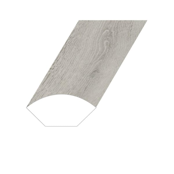 Montserrat Romulus Abstract Silver 0.6 in. Thick x 1 in. Wide x 94.5 in. Length Vinyl Quarter Round Molding