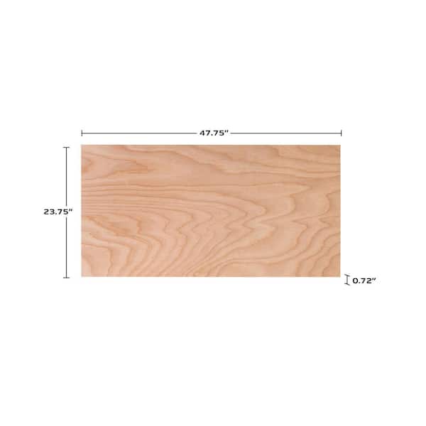 ProWood - 3/4 in. x 2 ft. x 4 ft. Birch Plywood Project Panel