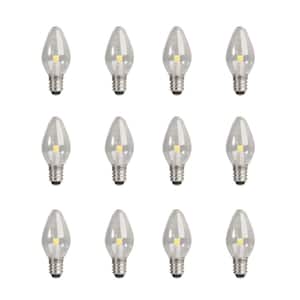 7-Watt Equivalent C7 2700K Clear LED E12 Night Light Bulb (12-Pack)