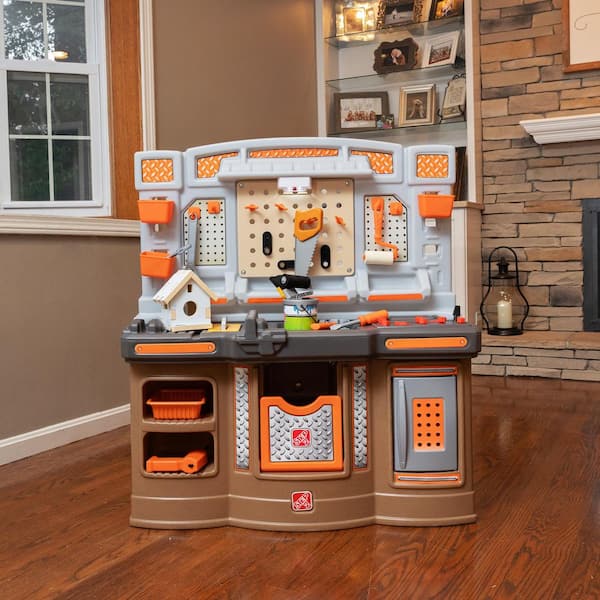 Step2 Big Builders Pro Kids Workshop with 45-Piece Play Tool
