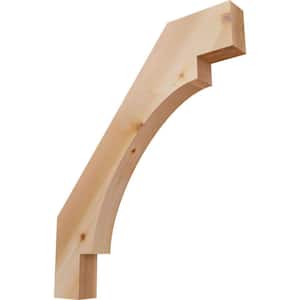 3 1/2''W x 30''D x 36''H Merced Smooth Knee Brace, Western Red Cedar