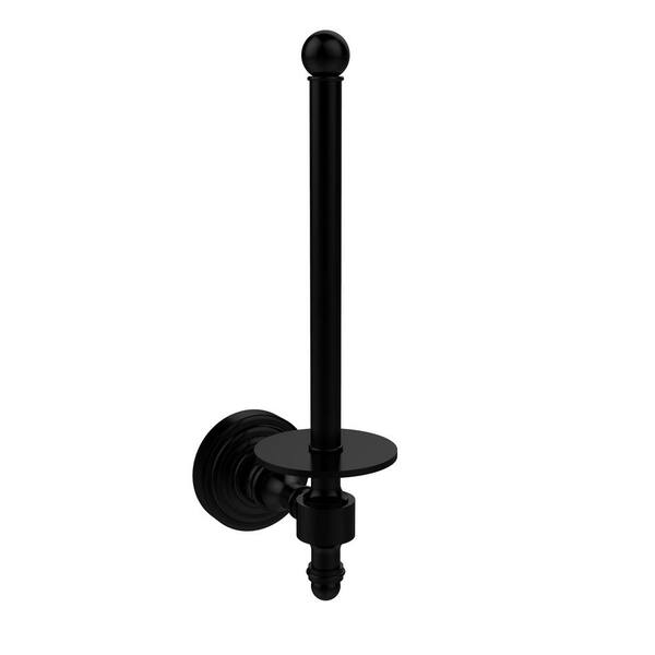 Allied Brass Matte Black Freestanding Single Post Toilet Paper Holder in  the Toilet Paper Holders department at