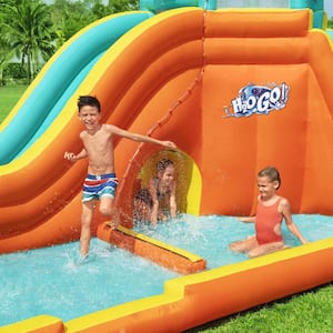 H2OGO! Tidal Tower Slide Yard Inflatable Mega Water Park w/Air Blower