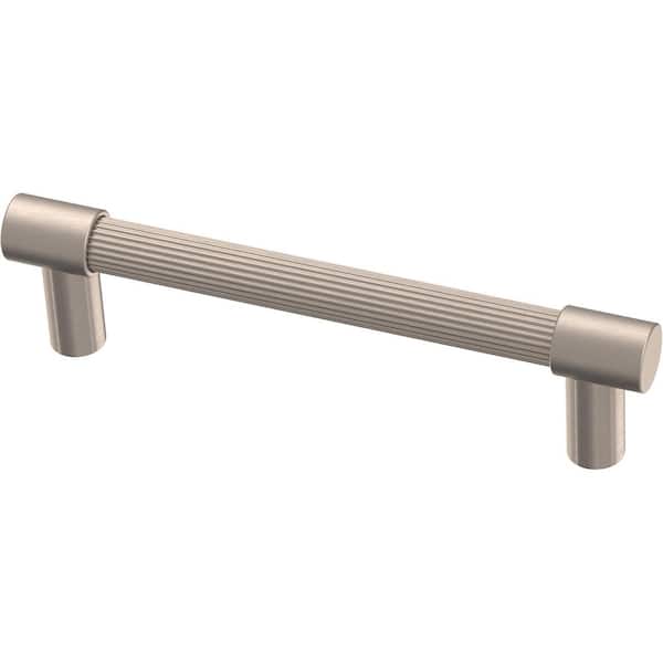 Liberty Fluted 3-3/4 in. (96 mm) Modern Satin Nickel Cabinet Handle Drawer Bar Pull