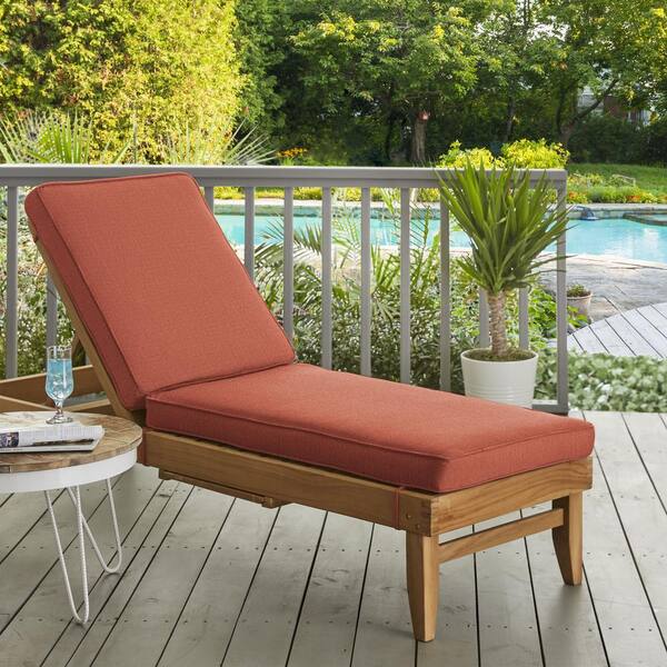 SORRA HOME 73 x 24 x 3 Indoor/Outdoor Chaise Lounge Cushion in