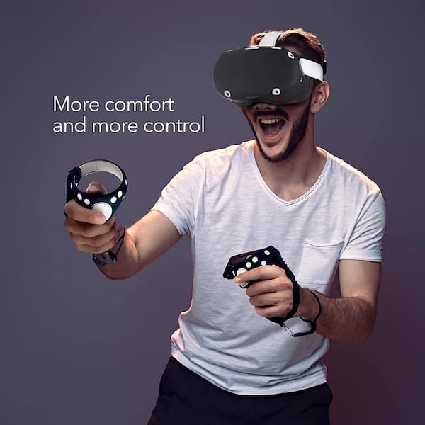 Wasserstein VR Headset Stand Controllers Holder Gaming Accessories for  Oculus Quest, Quest 2, and Rift S (Black) OQ2VRHeadsetStandBlkUS - The Home  Depot