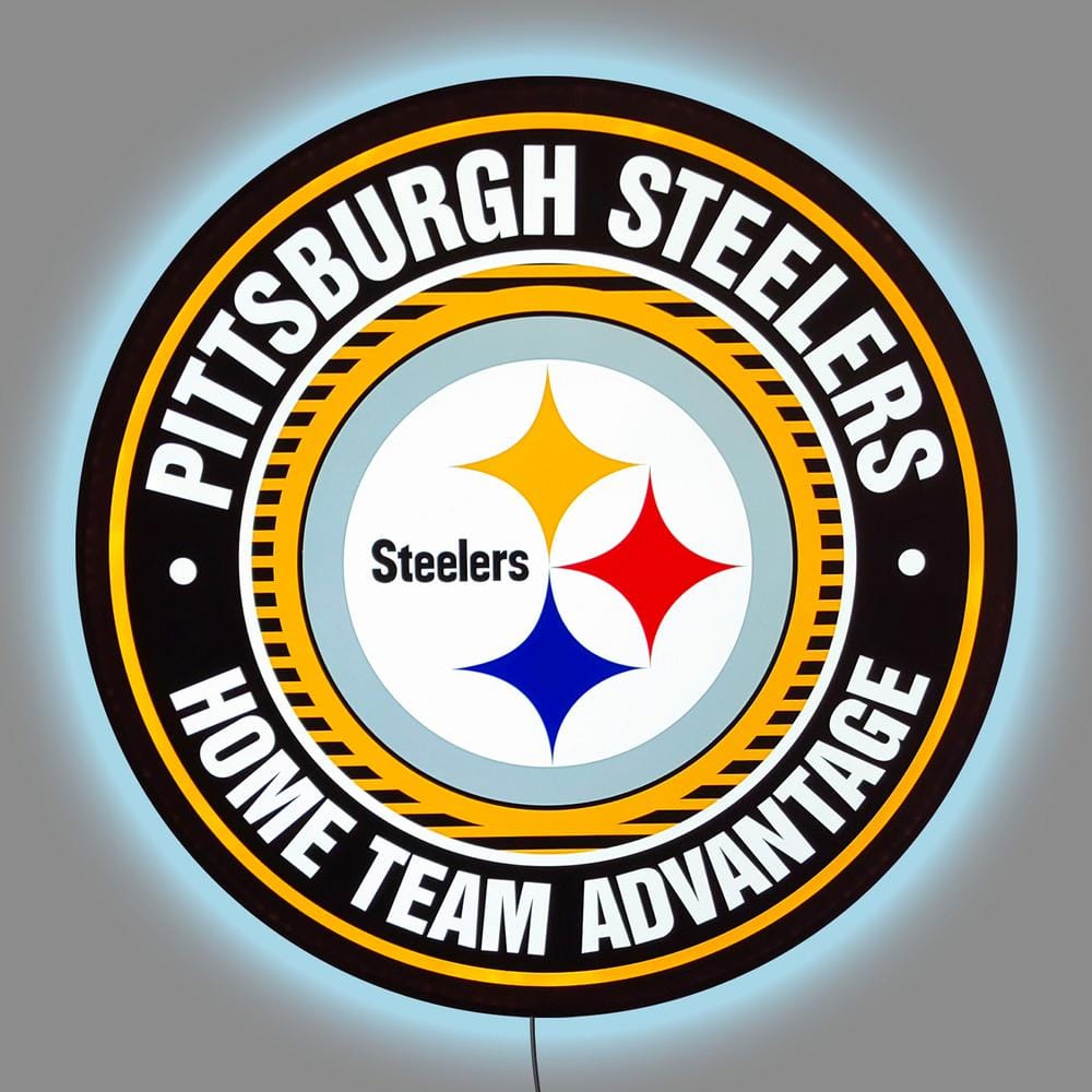 IMPERIAL Pittsburgh Steelers Home Team Advantage 24 in. LED Lighted Sign  IMP 601-1004 - The Home Depot