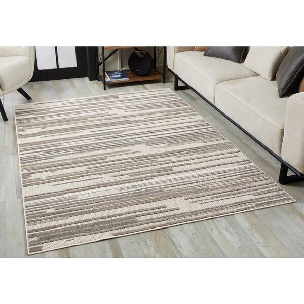 8' Charcoal Machine Woven Uv Treated Scandinavian Indoor Outdoor Round Area Rug 8' Charcoal Machine Woven Uv Treated Scandinavian Indoor Outdoor Round Area Rug