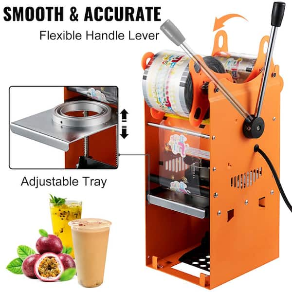  Boba Tea Cup Sealer Machine Fully Automatic Plastic