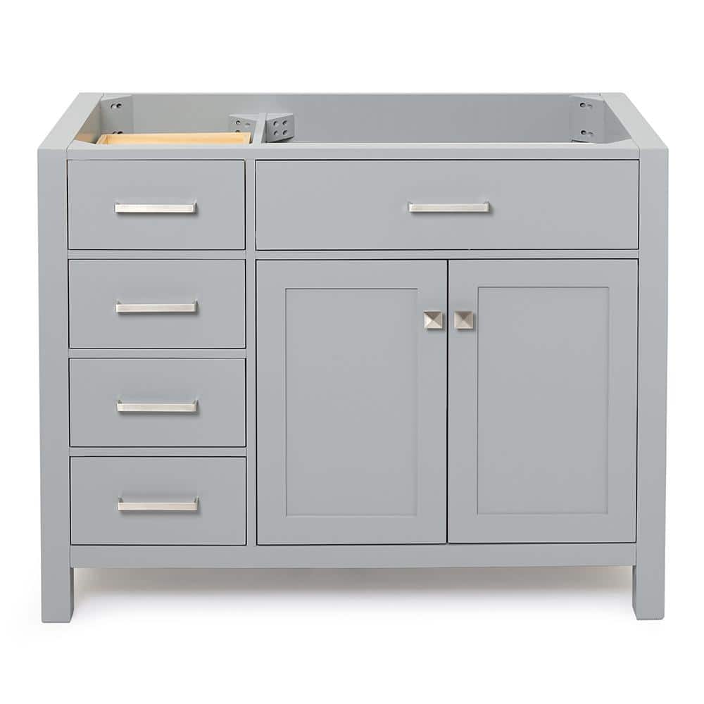 Bristol 42 in. W x 21.5 in. D x 34.5 in. H Freestanding Bath Vanity Cabinet without Top in Gray price history on PriceWatchPro