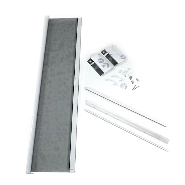 ODL Retractable Screen Door in white for sliding or out-swing doors (36"w x 80"h), short height in-swing door (36"w x 78"h)