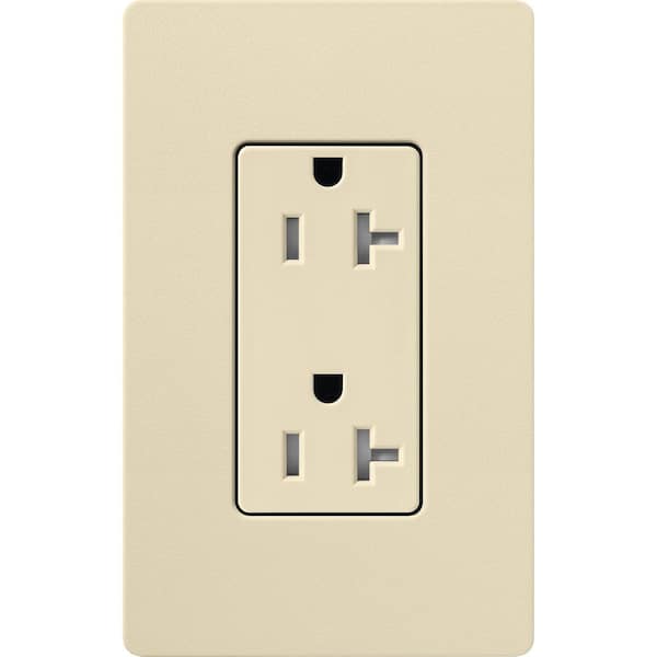 Claro 20-Amp Tamper-Resistant Duplex Receptacle, Sand (SCRS-20-TR-SD)