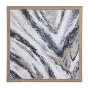 40 in. x 40 in. "Siena" Framed Hand Painted Canvas Wall Art