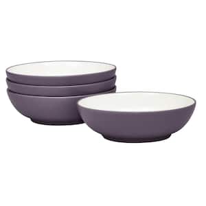 Colorwave Plum 7 in., 22 fl. oz. (Purple) Stoneware Cereal Bowl/Soup Bowls (Set of 4)