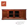 Leick Home West Wood Cherry Hardwood 60 in. W TV Stand 87360