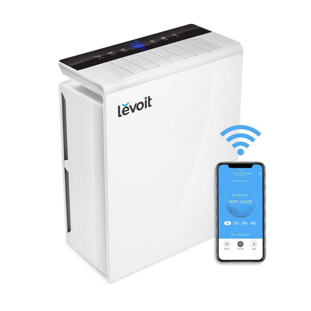 Levoit Air Purifiers for Home 48m² with True HEPA Filter, 1-12H Timer, Auto  Mode, Air Quality Monitor, Display Off, Quiet Air Filter for Allergies