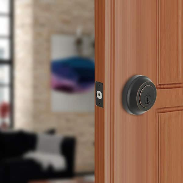 Aged Bronze Low Profile Double Cylinder Deadbolt