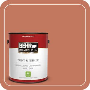 1 gal. #PMD-11 Warm Terra Cotta Flat Low Odor Interior Paint & Primer
