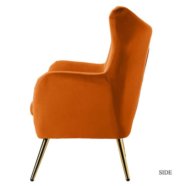 orange armchair