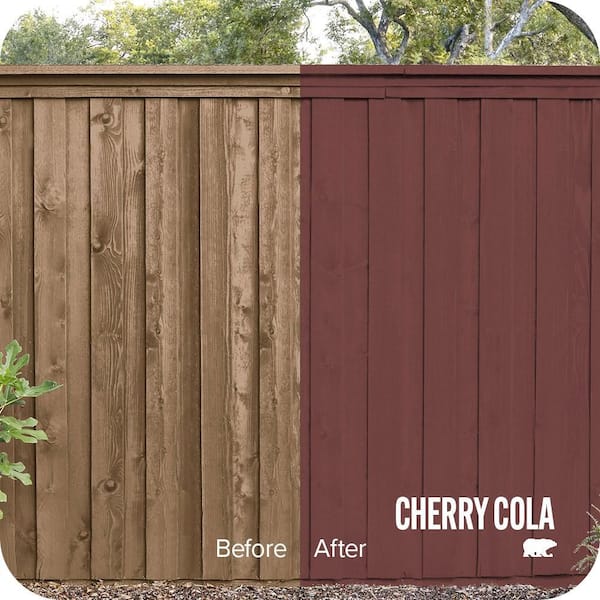 5 gal. #S130-7 Cherry Cola Solid Color House and Fence Exterior Wood Stain