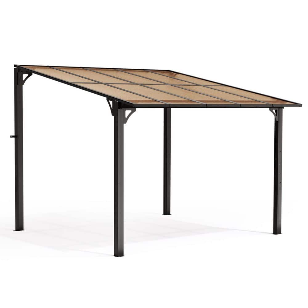 10 ft. x 10 ft. Outdoor Gazebo Pergola Aluminum Framed with Sloping Pitched Roof price history on PriceWatchPro