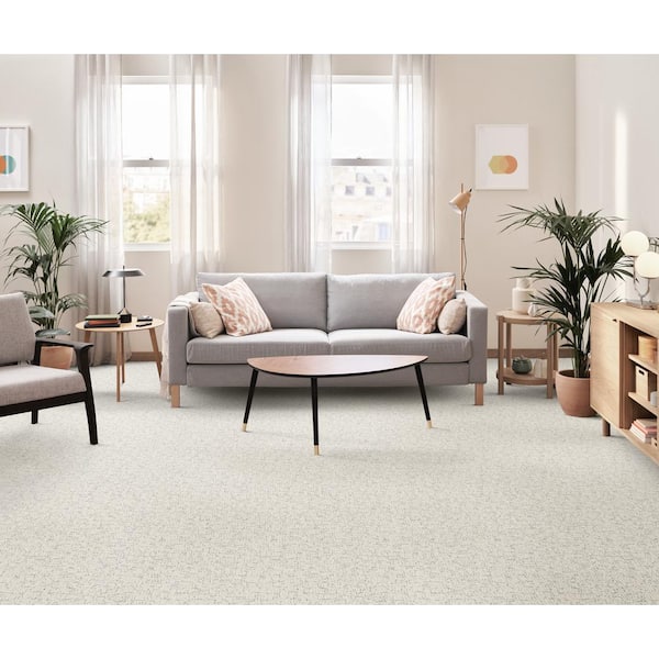Endless Love - Umber-Beige 12 ft. 42 oz. High Performance Polyester Pattern Carpet - Installation Required