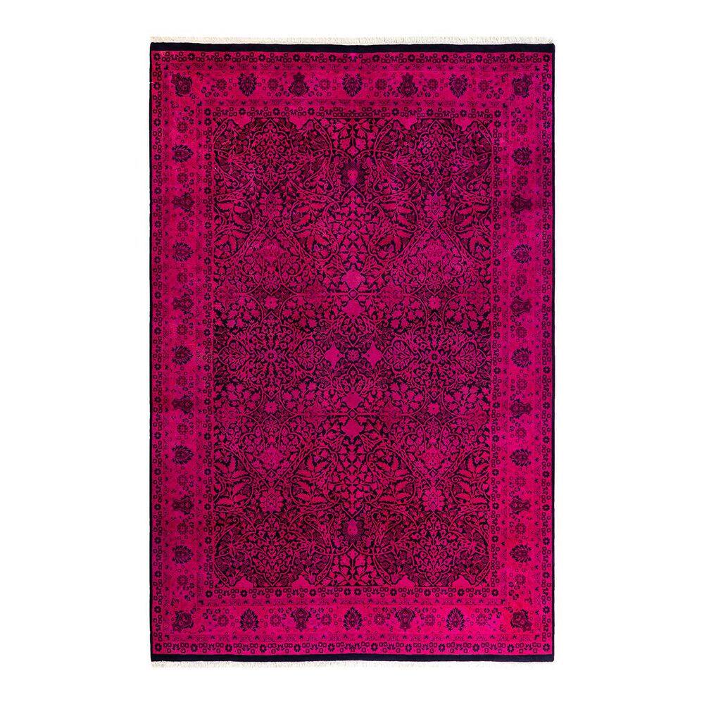 Overdyed Pink 6 ft. x 9 ft. Solid Wool Indoor Area Rug price history on PriceWatchPro