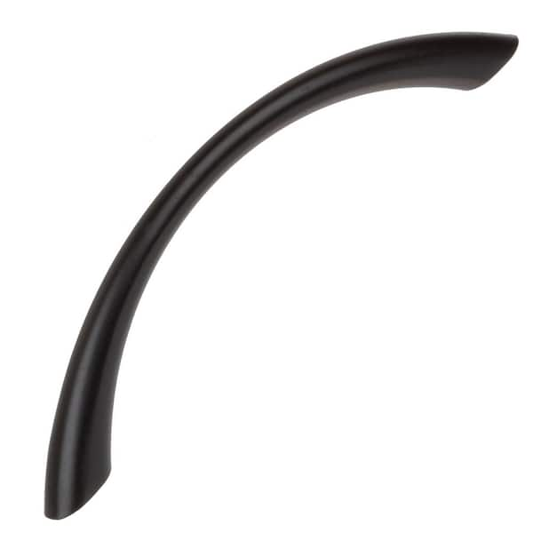 GlideRite 3-3/4 in. Center-to-Center Matte Black Small Loop Cabinet Pulls (10-Pack)