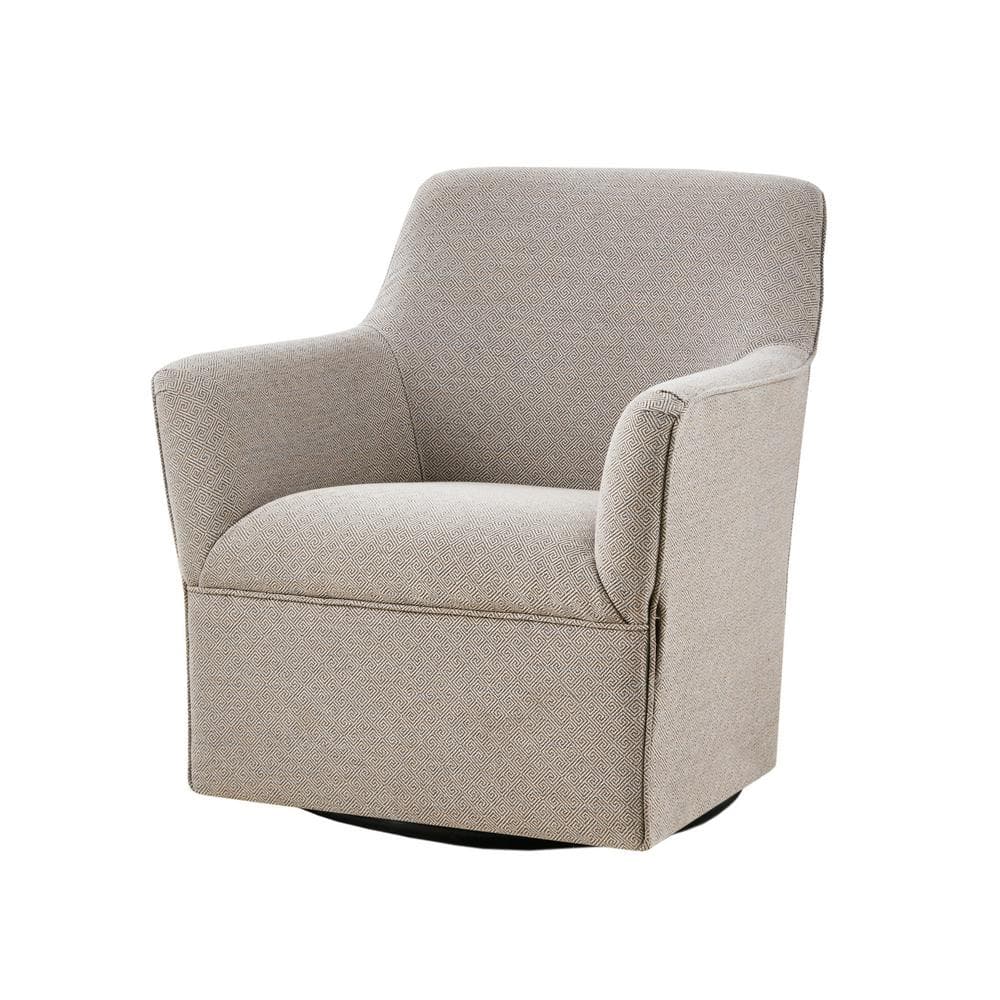 Augustine 29" Grey Taupe Manufactured Wood Swivel Glider Chair