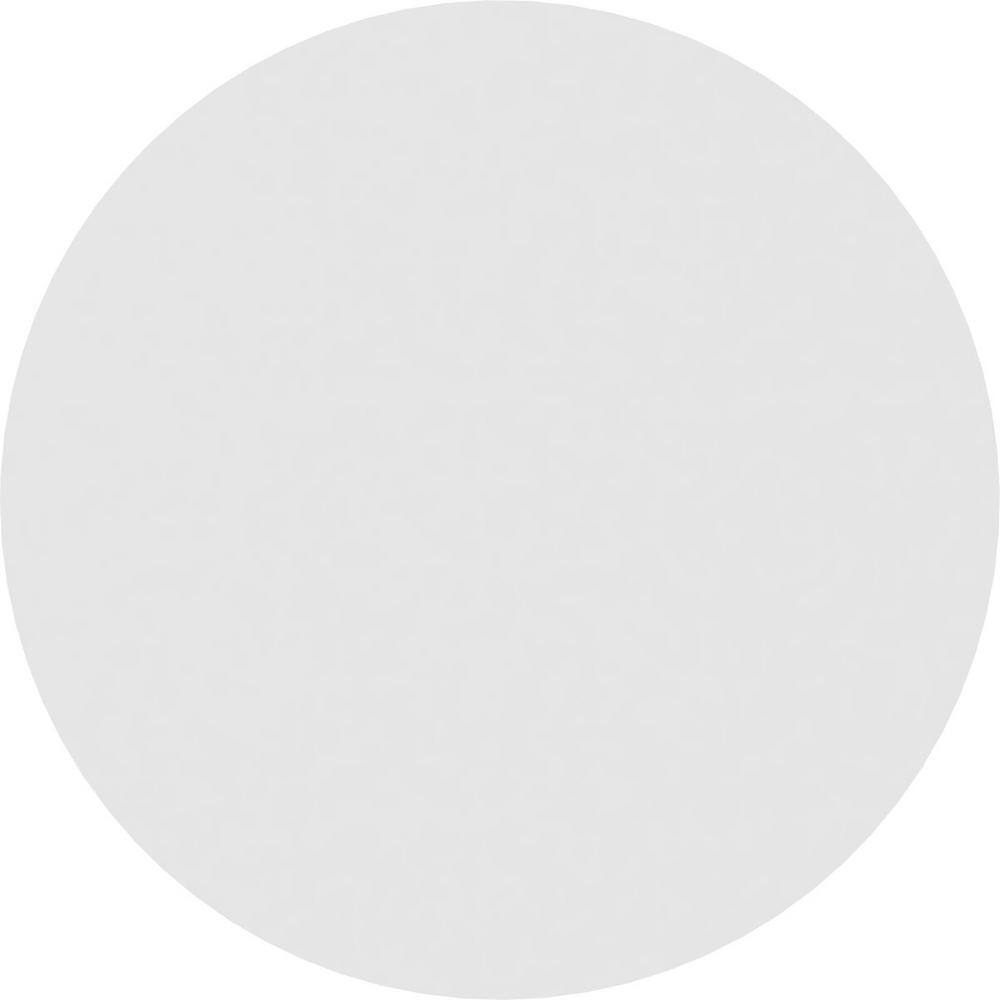 Grayson White Square Edge Rosette, 8" x 8" x 0.5"