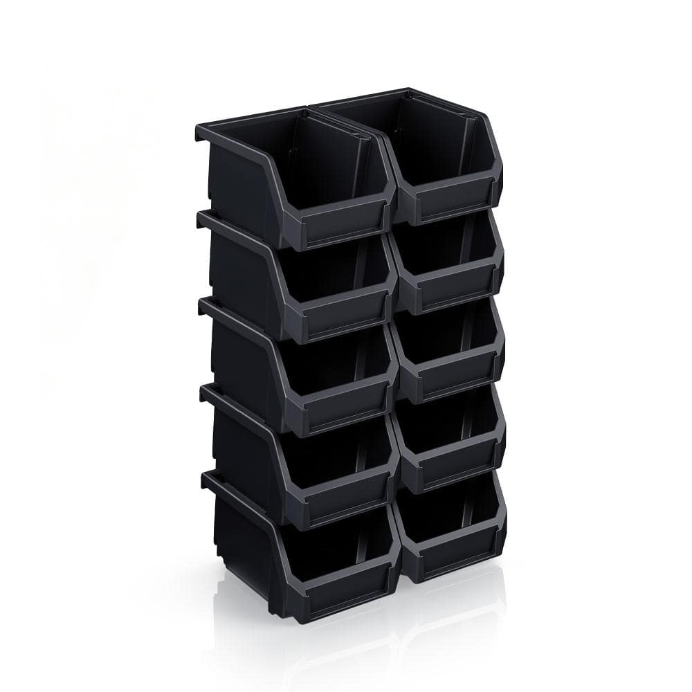 Open Front Stackable Clothing Storage Bin – Closet Organizer - Extra Small, Set of 10, Black price history on PriceWatchPro