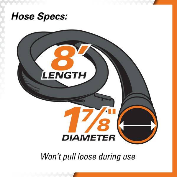 Locking Vacuum Hose for RIDGID Wet/Dry 
