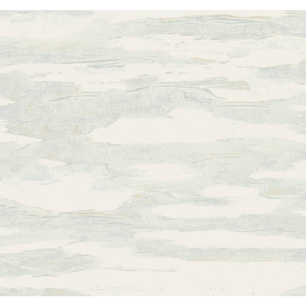 Spa Blue and Beige Abstract Non-pasted Washable Wallpaper