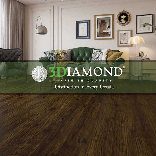 Zircon 20 Mil x 7.2 in. W x 48 in. L Click Lock Waterproof Luxury Vinyl Plank Flooring (28.84 sq. ft. /case)