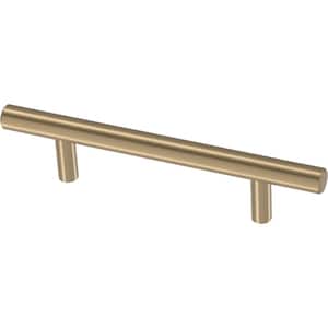 3-3/4 in. (96 mm) Center-to-Center Champagne Bronze Bar Drawer Pull