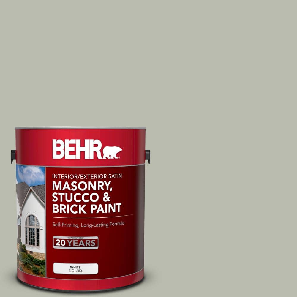 1 gal. #MS-50 Prairie Sage Satin Interior/Exterior Masonry, Stucco and Bric