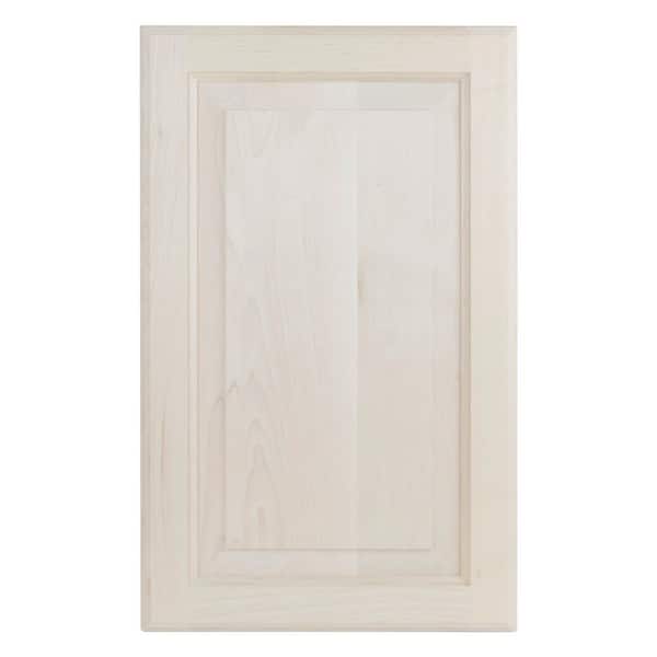 WG Wood Products 15.5 in. W x 25.5 in. H x 3.5 in. D Cutlass Raised Panel Clear Recessed Solid Wood Medicine Cabinet without Mirror
