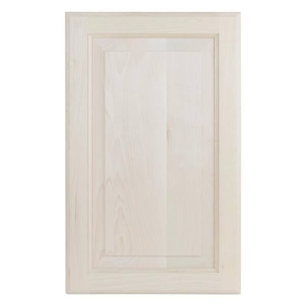 WG Wood Products 15.5 in. W x 35.5 in. H x 3.5 in. D Cutlass Raised Panel White Recessed Solid Wood Medicine Cabinet without Mirror
